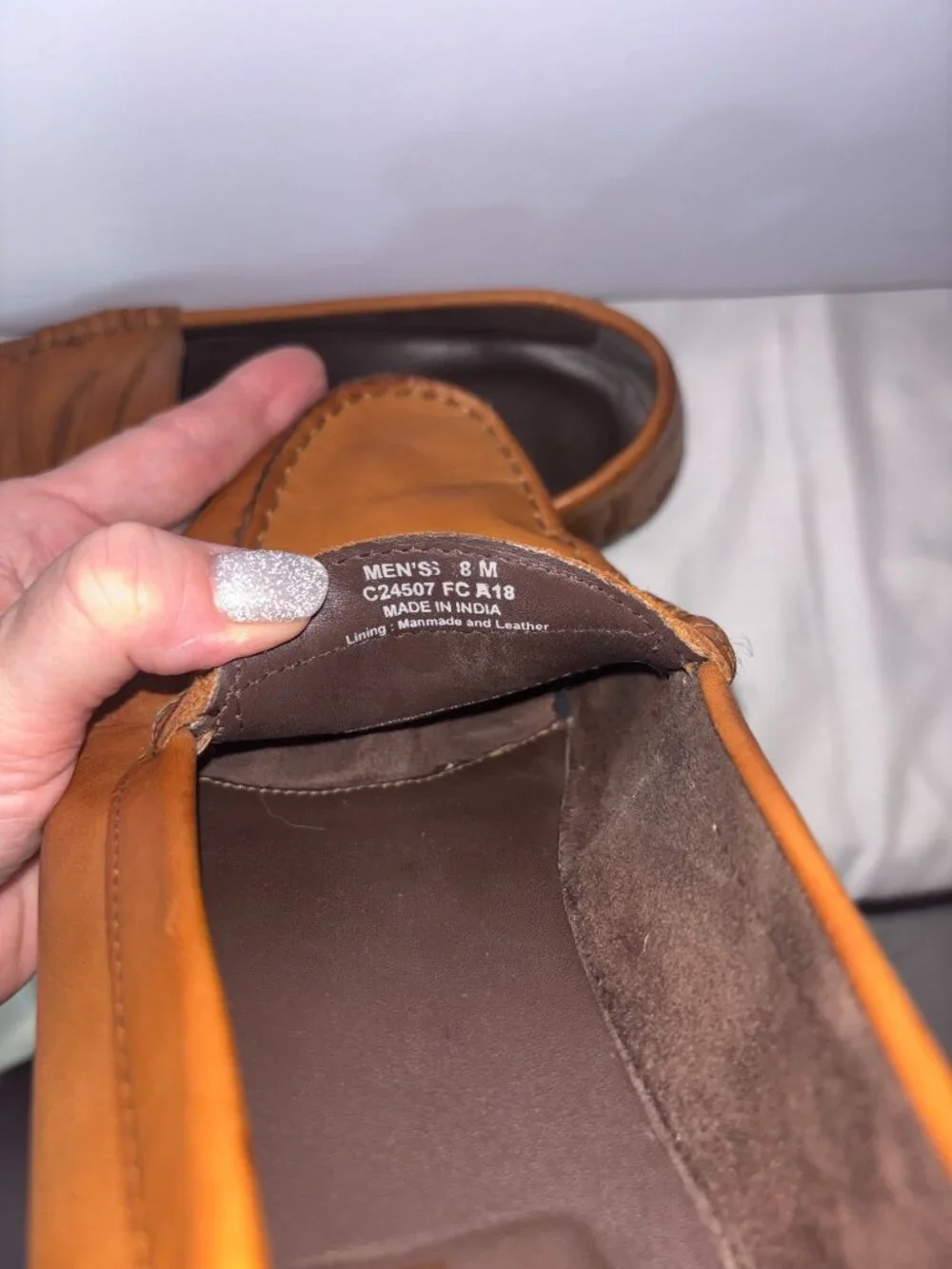 Cole Haan Men's Dustin II Brown Leather Penny Loafers C24507